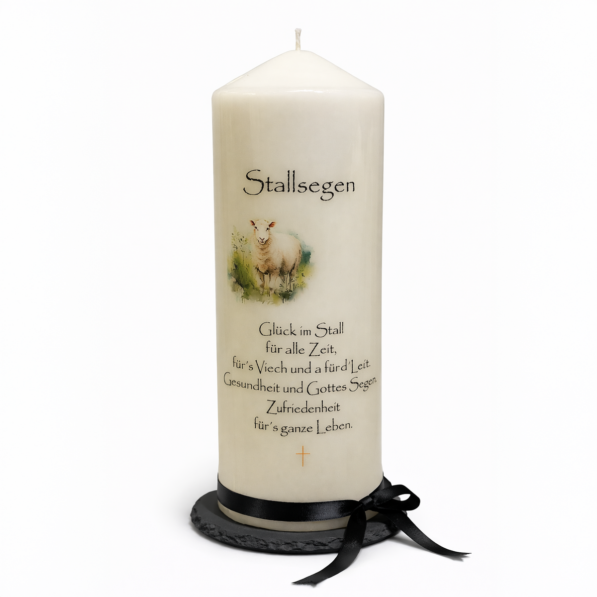 Stumpenkerzen Stallsegen - Schaf