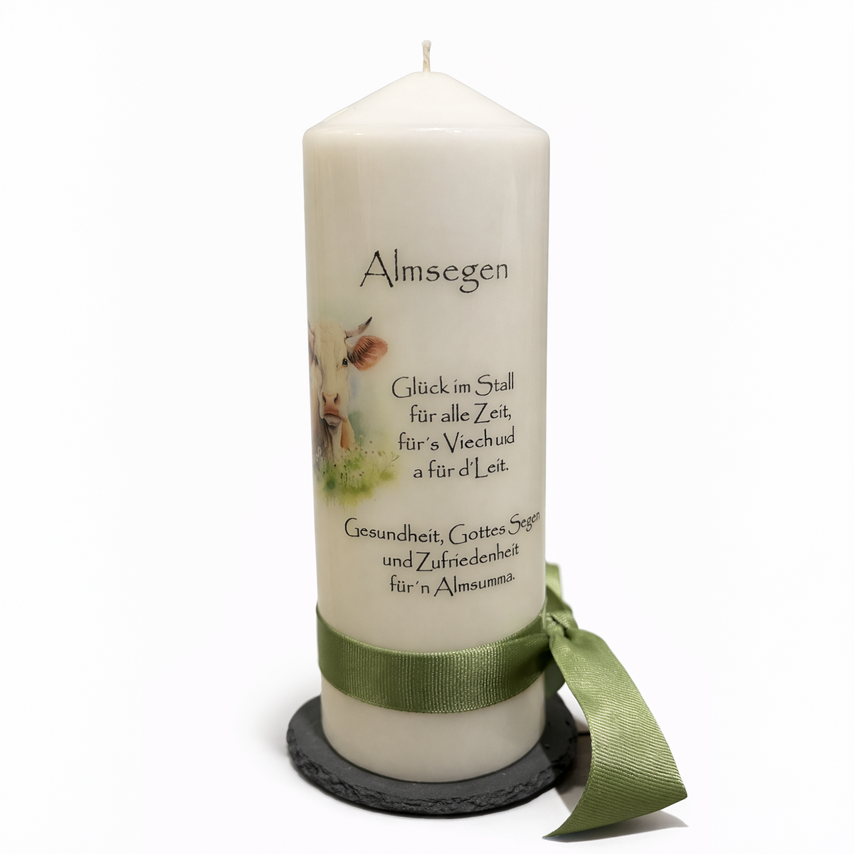 Stumpenkerzen Stallsegen - Kuh